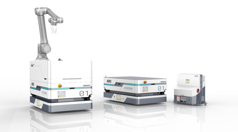 ag亚娱數位開發的自主式移動機器人（AMR250M），搭配全向輪並結合AI演算法、2D LiDAR、3D攝影機等技術，協助客戶實現產線全自動化